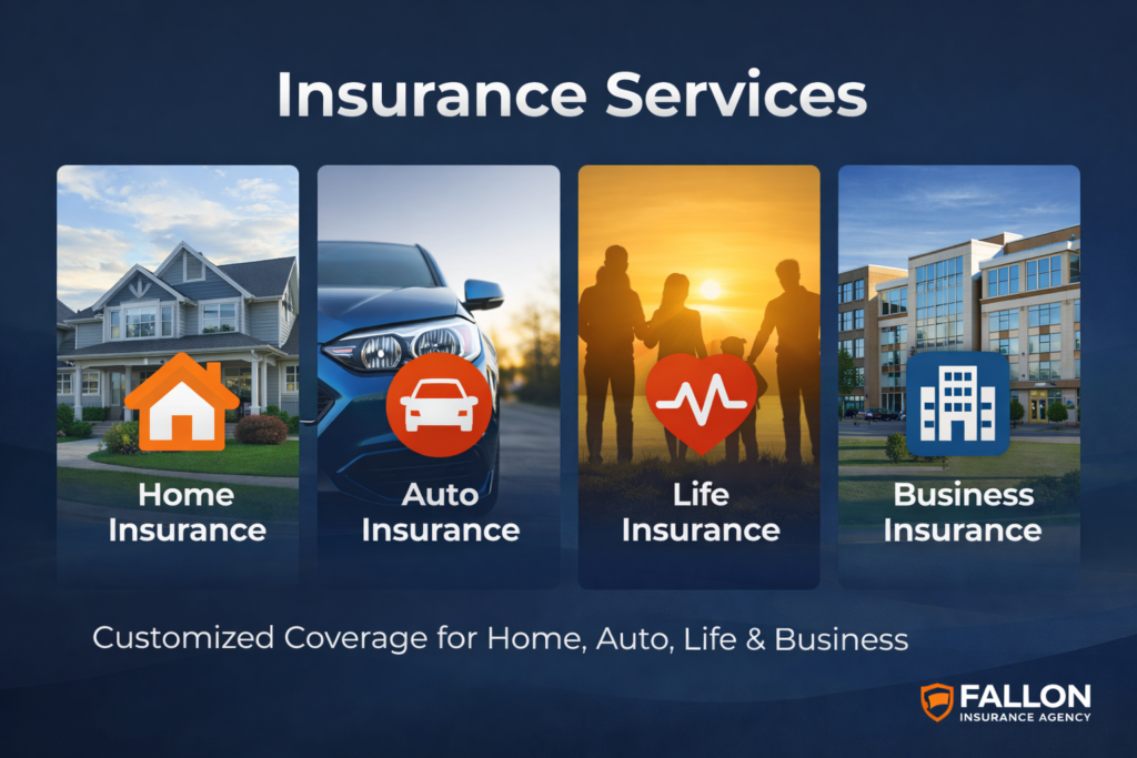 Home, Auto, Life, and Business Insurance services offered by Fallon Insurance Agency in Minnesota and Wisconsin